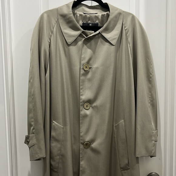 Neiman Marcus Hickey Freeman Collection Trench Coat Sz M - Picture 2 of 9